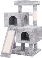 🐱 ultimate cat tree condo: sisal scratching posts, plush perch, dual houses & more! activity center for kittens logo