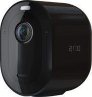 arlo pro 3 spotlight camera - wireless security with 2k video & hdr, color night vision, 2-way audio - black (add-on, wire-free). logo