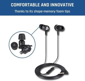 img 3 attached to 🎧 2021 KLIM Fusion Earbuds with Mic & Memory Foam - Long-Lasting Wired Earphones for Superior Sound - Black