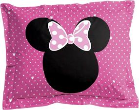 img 1 attached to 🐭 Серия постельного белья "Minnie Mouse XOXO" с двумя кроватями - 5 предметов с одеялом и комплектом постельного белья - ультра-мягкий полиэстер, стойкий к выцветанию - официальный продукт от Jay Franco