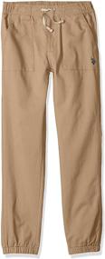 img 2 attached to 👖 High-Quality U S Polo Assn Toddler Drawstring Boys' Pants: Stylish and Comfortable Clothing