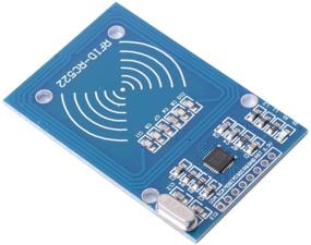 img 3 attached to 🔑 Qunqi RC522 RFID RF IC Card Inductive Module: S50 White Card + Key Ring for Arduino - Explore Advanced Contactless Authentication System!