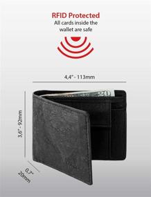 img 2 attached to 🌱 Corkor Vegan Wallet with Pocket Blocking Feature - Stylish Men's Accessories