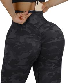 img 2 attached to RUUHEE Scrunch Waisted Crossover Leggings Sports & Fitness and Running