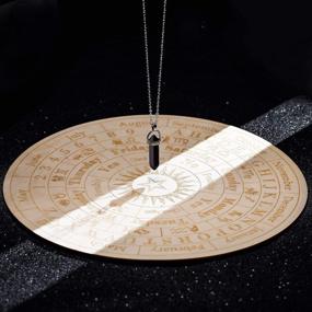 img 1 attached to 🔮 Unlock Mystical Wisdom with Pendulum Divination Metaphysical Necklace - Witchcraft Novelty & Gag Toys!