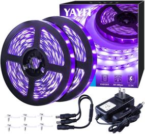 img 4 attached to 🔦 720-Unit 12V YAYIT Flexible Blacklight Strip Kit, 40-Foot LED, Non-Waterproof Black Light Fixtures