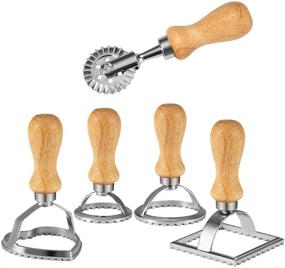 img 4 attached to 🍝 Chrider Ravioli Stamp Set (Set of 5): Perfect Ravioli Maker Cutter and Dough Press for Pasta, Dumplings, Lasagna, Pierogi!