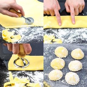 img 1 attached to 🍝 Chrider Ravioli Stamp Set (Set of 5): Perfect Ravioli Maker Cutter and Dough Press for Pasta, Dumplings, Lasagna, Pierogi!