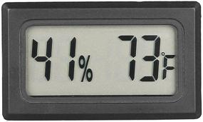 img 4 attached to 🌡️ Qooltek Mini Hygrometer Thermometer: LCD Display for Temperature and Humidity Measurement in Incubators, Reptile Habitats, and Humidors (In Fahrenheit)