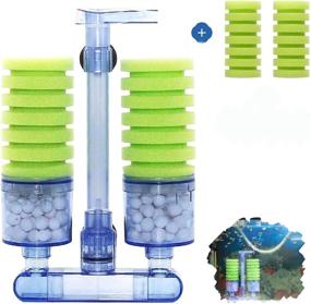 img 4 attached to Capetsma Aquarium Filter Sponge Fish Tank Filter Kit - Ultra Quiet Sponge Filter for Aquarium Air Pump, Includes Spare Sponge and Bio Balls