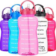 💧 stay hydrated on the go: buildlife half gallon water bottle with straw, phone holder handle, and motivational time marker – bpa free and leakproof for fitness, sports, office, and outdoor activities логотип