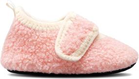 img 2 attached to 🧦 Scurtain Kids Toddler Slippers Socks | Cozy Artificial Woolen Baby Slippers with Non-Slip Rubber Sole | Ideal for Boys & Girls