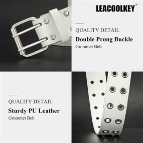 img 2 attached to Transparent Double Grommet Fashion Stylish Women's Accessories in Belts