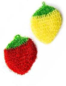 img 1 attached to Multi Use Non Scratch Scrubber Strawberry Washing