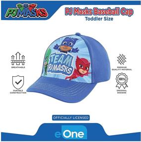 img 1 attached to 🧢 Optimized SEO: PJ Masks Toddler Hat for Boys Ages 2-7 - Kids Baseball Cap