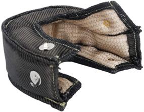 img 1 attached to HiwowSport Carbon Fiber Turbo Blanket T3 Cover: Ultimate Turbocharger Heat Shield