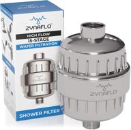 zynaflo 15-stage shower filter: eliminates hard water, chlorine, and heavy metals logo