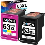 🖨️ sopin remanufactured ink cartridge 63xl for hp printers - high-quality replacement for officejet, envy, and deskjet series logo