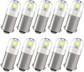 img 4 attached to 🚗 Shuyee супер яркие автомобильные лампы BA9S LED, BA9 53 57 1895 64111, светодиодная лампа для приборной панели, вежливости дверей, карты, номерного знака для автодомов, кемперов, трейлеров - упаковка из 10 штук