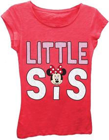 img 1 attached to 👧 Disney Mickey and Minnie Mouse Siblings T-Shirt - Little Dude and Little Dudette