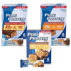 img 4 attached to 🥜 Peanut Butter Lovers Variety Pack - Pure Protein Bars, High Protein, Nutritious Snacks for Energy Support, Low Sugar, Gluten Free, 1.76 oz, Pack of 18