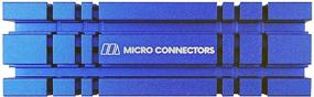 img 2 attached to Набор радиаторов Micro Connectors M.2 2280 SSD Blue для улучшенного охлаждения (NGFFM2-HS803-BL)