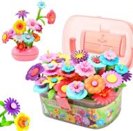 gili flower garden building toys: educational stem toy for girls ages 3-6 - 145 piece set - new 2021 logo