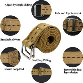 img 3 attached to 👖 Cotton Casual Military Army Men's Accessories: AKARMY Belts for Fashion and Function