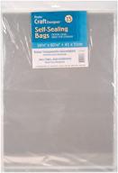 🛍️ darice clear self-sealing bags, 12 pack logo