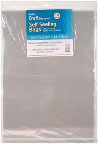 img 1 attached to 🛍️ Darice Clear Self-Sealing Bags, 12 Pack