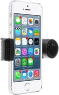 📱 blacell portable adjustable car air vent mount holder for mobile cell phones - compatible with iphone, samsung galaxy, nokia, htc, blackberry - choose color (black) logo