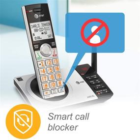 img 2 attached to 📞 AT&amp;T CL82207 DECT 6.0 2-Handset Cordless Phone for Home with Answering Machine, Call Blocking, Caller ID Announcer, Intercom, High Range, Silver