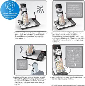 img 1 attached to 📞 AT&amp;T CL82207 DECT 6.0 2-Handset Cordless Phone for Home with Answering Machine, Call Blocking, Caller ID Announcer, Intercom, High Range, Silver