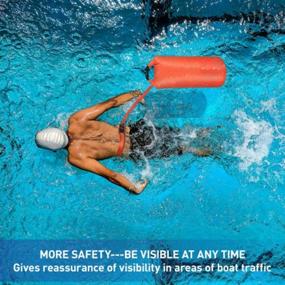 img 1 attached to 🏊 T6 20L Swim Buoy: Waterproof Dry Bag & Swim Safety Float for Ultimate Gear Protection during Boating, Kayaking, Fishing, Rafting, Swimming Training, and Camping