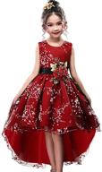 usemper princess girls dress for wedding & 👸 birthday party with train - available in sizes 3-14 years logo