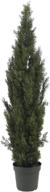 🌲 stunning 6ft. nearly natural mini cedar pine tree for indoor and outdoor use - vibrant green, 6ft. height логотип