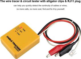 img 3 attached to 🔌 Wire Tracer Circuit Tester with Tone Generator & Probe Kit - Cable Signal Locator Tester for Circuit Continuity, Network Telephone Line, and Automotive Circuit Identification - Includes Clips & RJ11 Plug