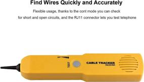 img 2 attached to 🔌 Wire Tracer Circuit Tester with Tone Generator & Probe Kit - Cable Signal Locator Tester for Circuit Continuity, Network Telephone Line, and Automotive Circuit Identification - Includes Clips & RJ11 Plug