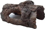 🌳 enhance your aquarium with linifar hollow tree trunk - resin log decoration for betta fish tank, cichlid, turtle, reptile and more! логотип