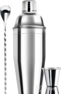 img 1 attached to 🍸 Nuvantee Cocktail Shaker Set: Premium Stainless Steel Martini & Drink Mixer with Built-in Strainer, Measuring Jigger, and Bartending Kit review by Jessica Lewis