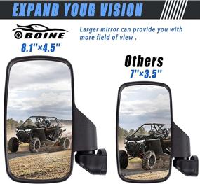 img 3 attached to Rearview Compatible Polaris Maverick Defender