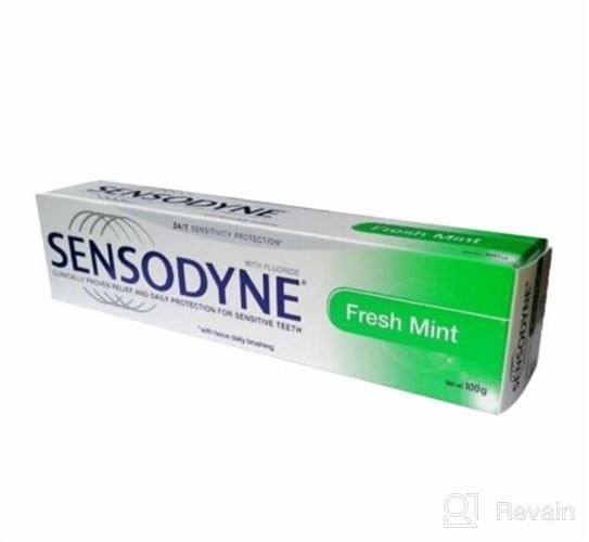 img 1 attached to 🦷 Sensodyne Fresh Mint Toothpaste for Sensitive Teeth - 4 Ounces (Pack of 2) with Cavity Prevention review by Chu Divett