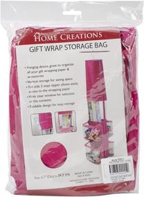 img 1 attached to 🎁 Innovative Home Creations Gift Wrap Storage Holder in Vibrant Fuchsia: Organize with Style!