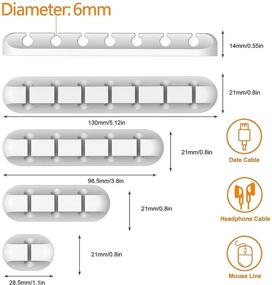 img 2 attached to 🔌 Clean and Organize Wires with the Wire Organizer and Cable Clips for Effective Cord Management