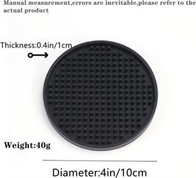 img 4 attached to Silicone Coasters Rubber Non Slip Diameter