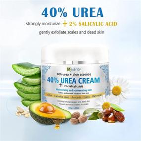 img 3 attached to 👣 Urea Cream 40% for Feet - Maximum Strength with 2% Salicylic Acid - Callus Remover, Exfoliation, Hand & Foot Cream - 5.29 Oz for Dry, Cracked Skin - Intensively Moisturizes, Softens, and Repairs