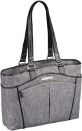 👜 stylish and spacious clark & mayfield reed laptop handbag 17.3" - slate: perfect for work or travel! logo