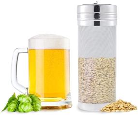 img 2 attached to 🍺 Get the Best Homebrew Hops Filtering with Fashionclubs Beer Dry Hopper Filter: Stainless Steel 300 Micron Mesh Strainer Cartridge (18cm x 7cm)