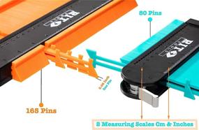 img 3 attached to 📏 Metric Lock Contour Gauge Set: 10" and 5" - Copying, Measuring, and Cutting Odd Angle Shapes in Woodworking, Flooring, and Tile Profiles