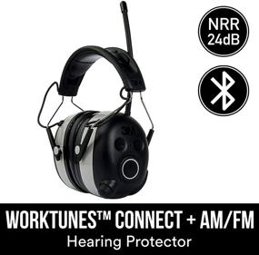 img 3 attached to 🎧 3M WorkTunes Connect + AM/FM Hearing Protector with Bluetooth Technology for Mowing, Snowblowing, Construction, Work Shops